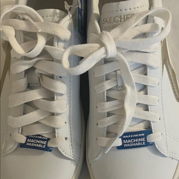 Skechers Women's 185016 Eden LX-Beaming Glory White Gold Casual Shoes Size 6 - Picture 7 of 7